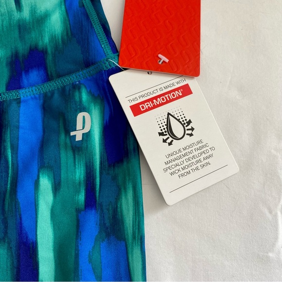 Penn Tight Fit NWT Mid Rise Full Length Leggings Sz XS in Blue Grass - Picture 3 of 5